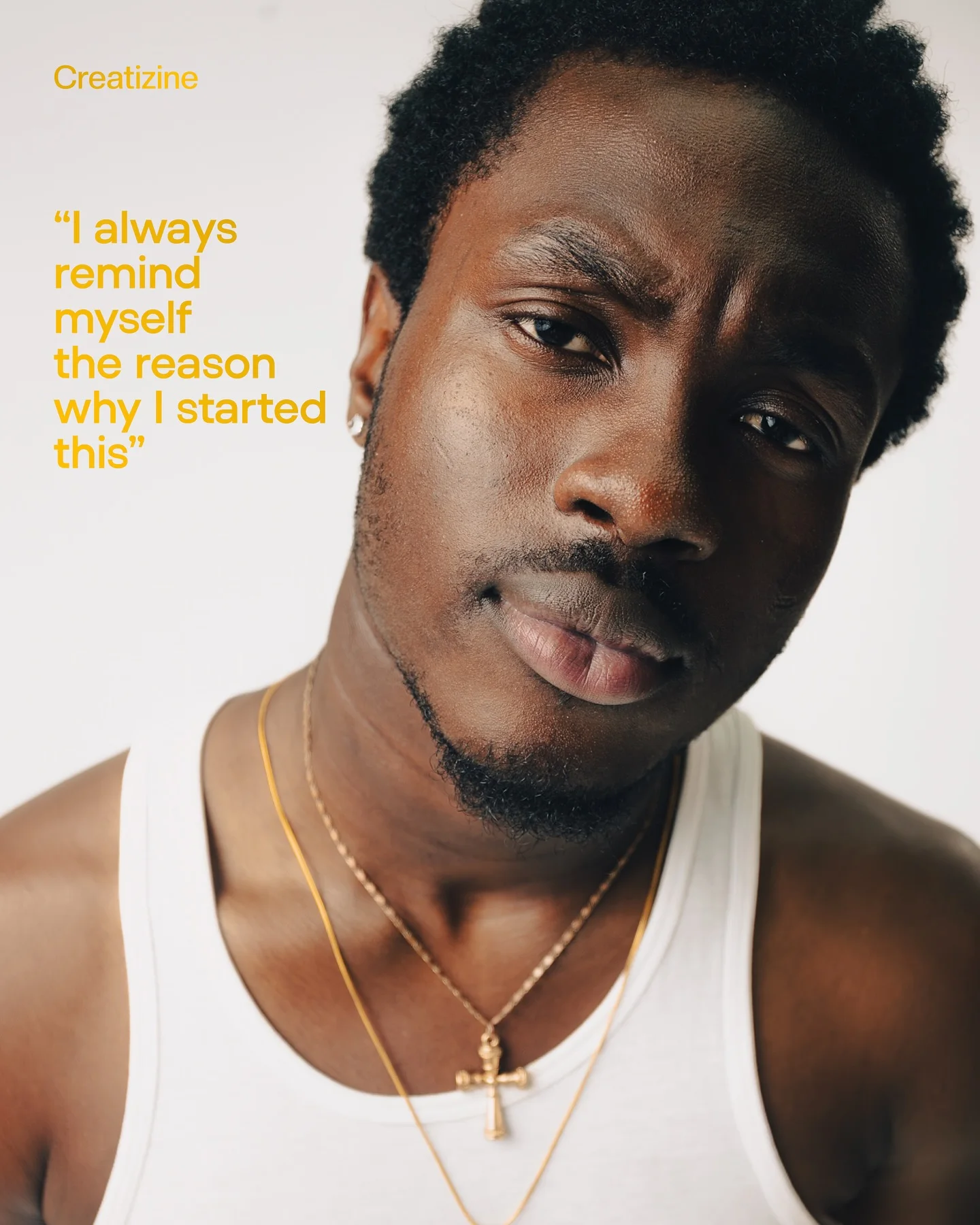 TheGabrit in a close-up portrait with his words about remembering why he started