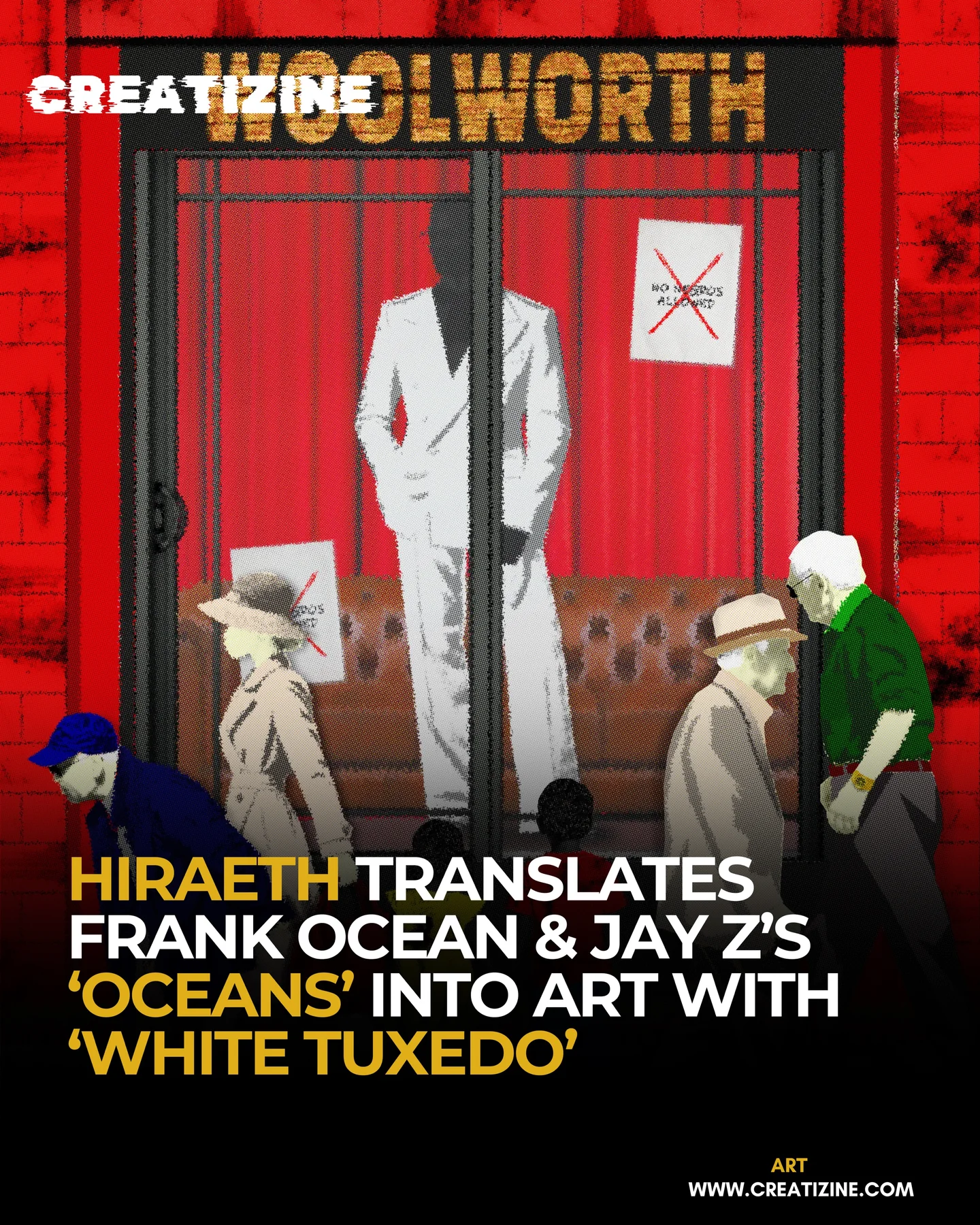 Creatizine’s feature artwork for Hiraeth’s WHITE TUXEDO